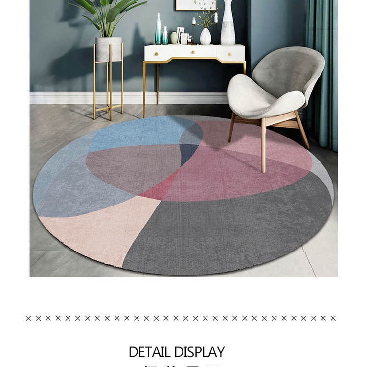 พรมปูพื้น ทรงกลม แบบ