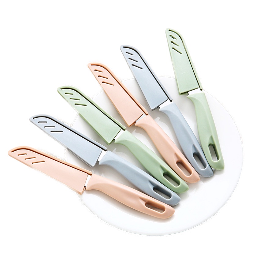 มีด มีดปอกผลไม้ มีดเล็ก มีสแตนเลส มีดหั่น มีดทำครัว มีดพกพา มีดหลากสี Fruit Knife - รูปที่ 5