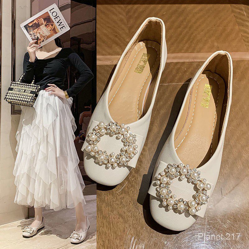 รองเท้าคัชชู ผู้หญิง ส้นเรียบ ใส่สบาย คัทชู คัตชู ใส่ทำงาน รองเท้าคัทชู