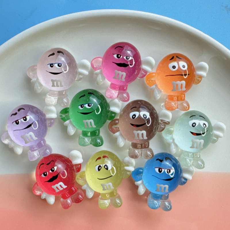 10 ชิ้น Luminous มม.ลูกปัดเรซิ่น Charms 006 (Z-2)