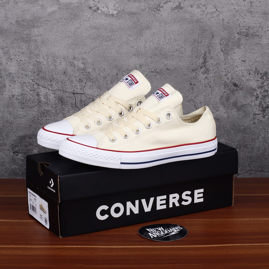 Converse Chuck Taylor All Star classic beige off white natural ivory Putih ox low