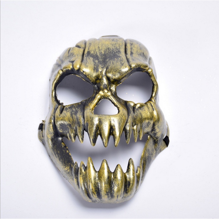Halloween New Fire Kirin Mask Horror Ghost Face Ghost Head Mask Antique Pointed Skull Mask 1.2mm