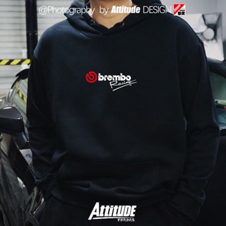 Attitude ATTITUDE ใหม่ เสื้อกันหนาว มีฮู้ด พิมพ์ลาย JDM สไตล…