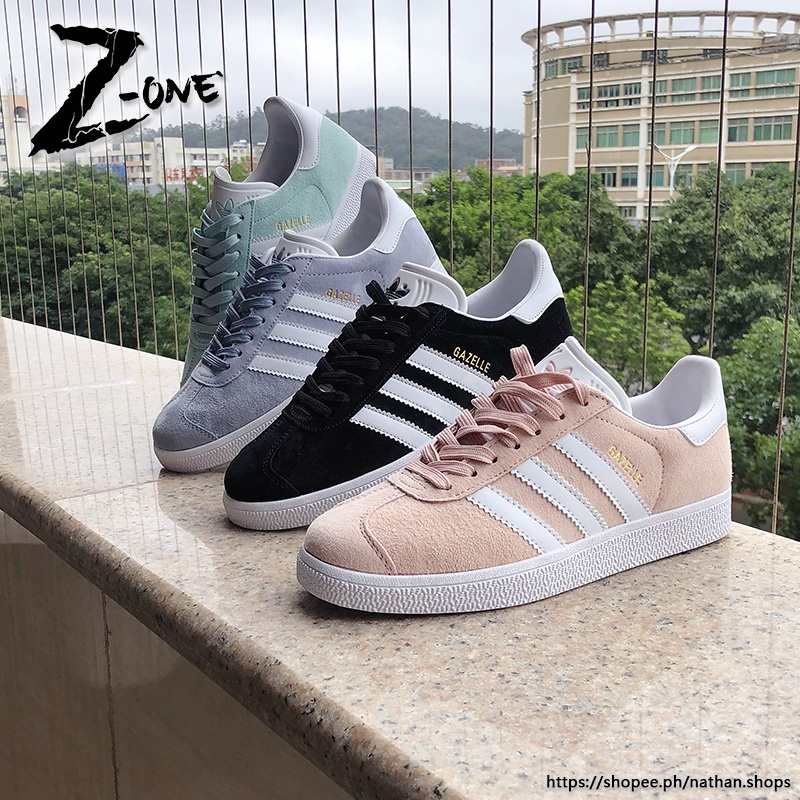 Adidas Gazelle Skateboard shoes For Women Men Casual Shoes BLACK BULE GREEN