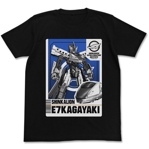 แฟชั่น เสื้อยืดแขนสั้น ผ้าฝ้าย พิมพ์ลาย Shinkansen Deformation Machine E7 สําหรับผู้ชาย O65YT663567ส