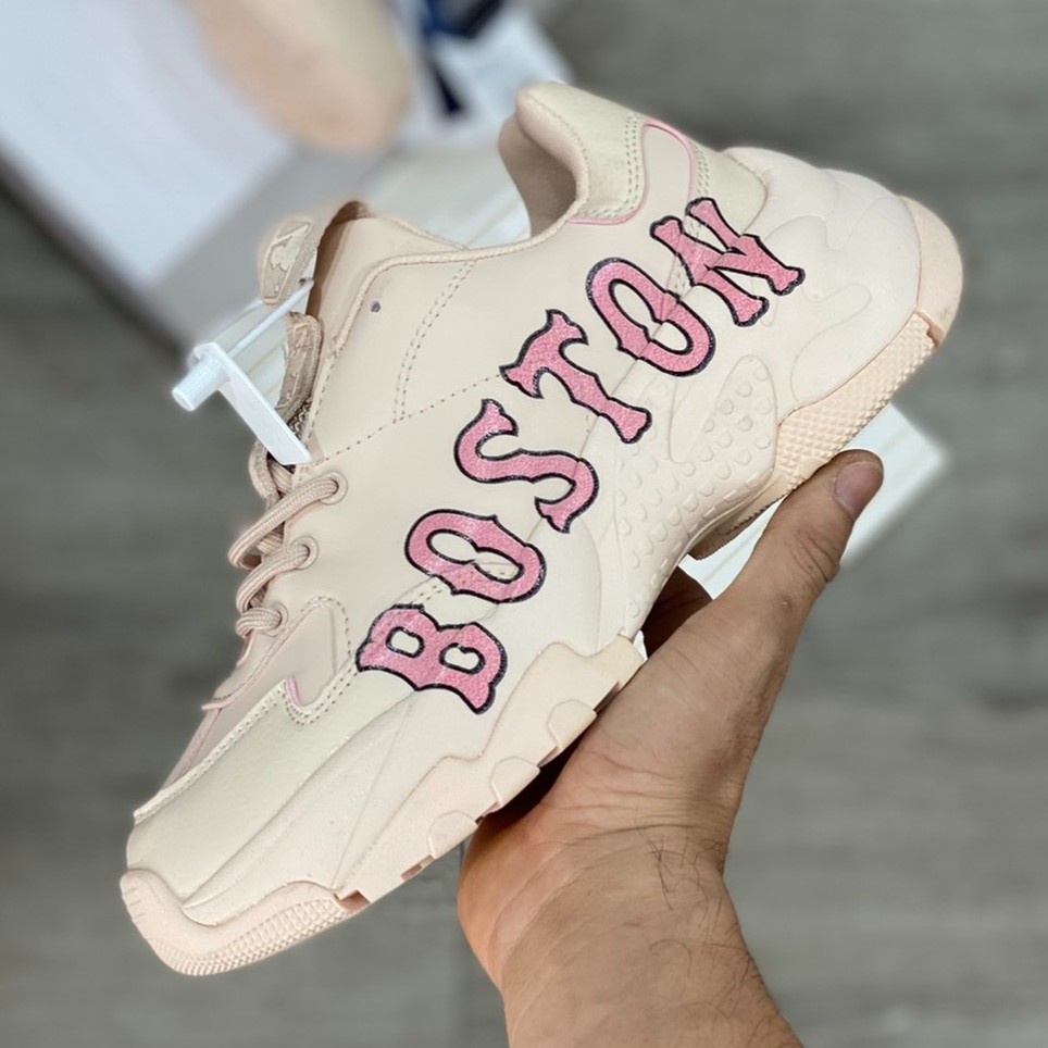 รองเท้า MLB Big Ball Chunky P Boston Pink Sox ✅มีเก็บเงินปลายทาง