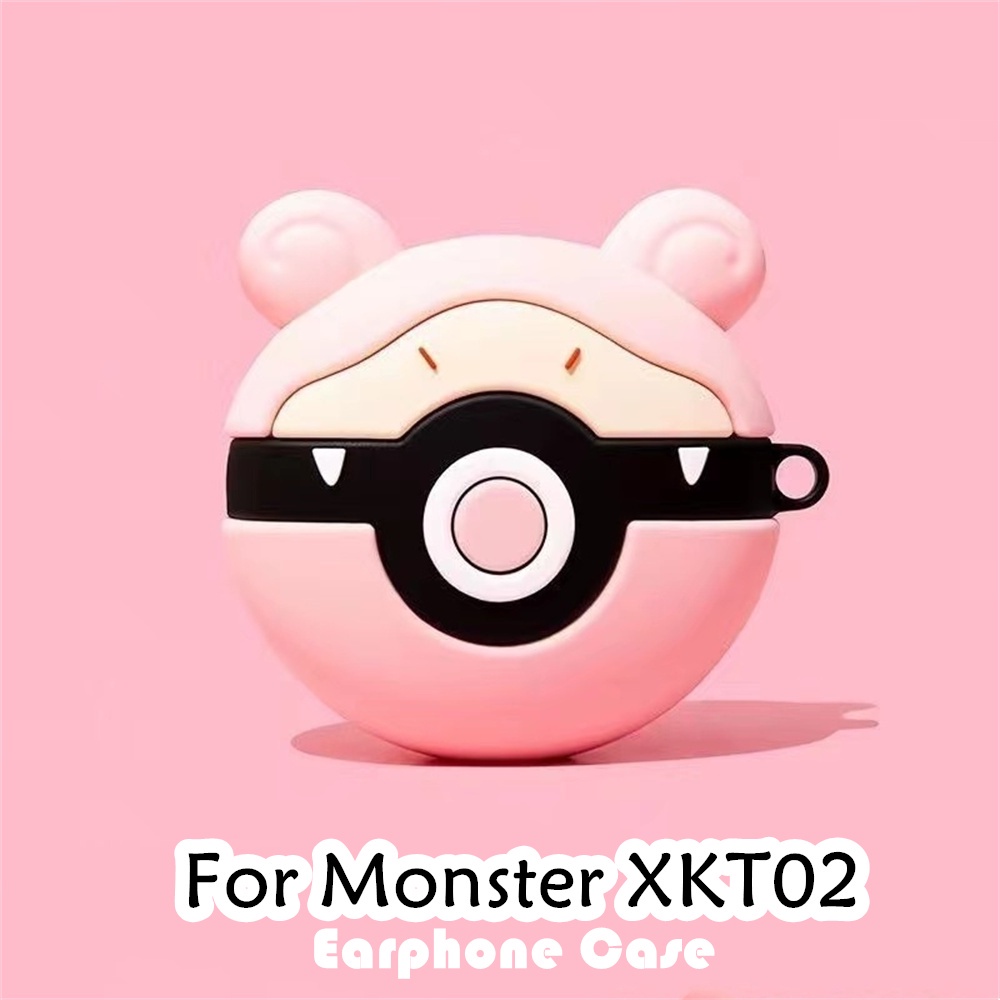 【imamura】เคสหูฟังซิลิโคนนิ่ม ลายการ์ตูนมอนสเตอร์น่ารัก สําหรับ Monster XKT02