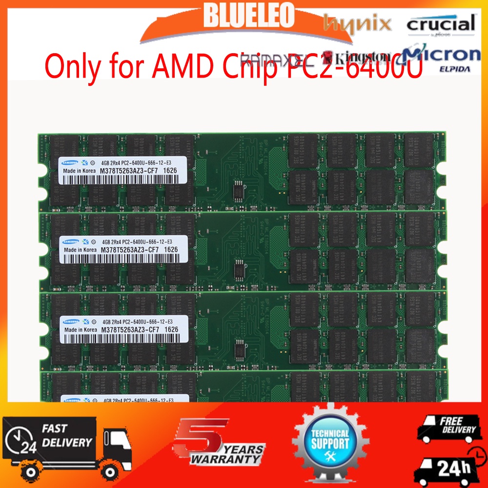 [พร้อมส่ง] ใหม่ หน่วยความจํา 4GB DDR2 PC2-6400U 800MHz 240PIN DIMM สําหรับ AMD CPU #6874