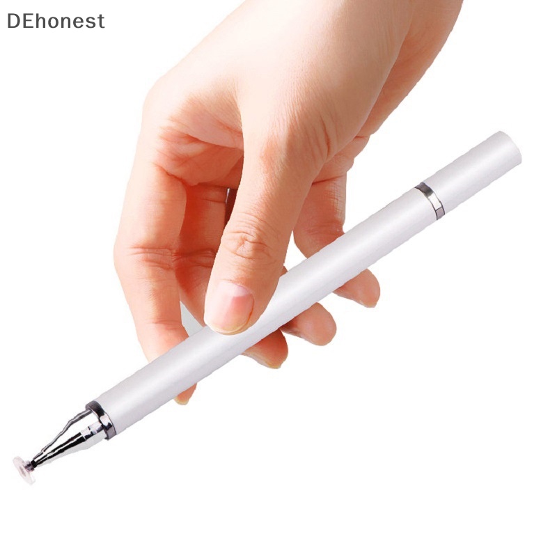 [DEhonest] 2 In 1 ปากกาสไตลัส สําหรับโทรศัพท์มือถือ แท็บเล็ต ดินสอสัมผัส ตัวเก็บประจุ สําหรับ Samsung Android โทรศัพท์ หน้าจอวาดภาพ ดินสอบูติก
