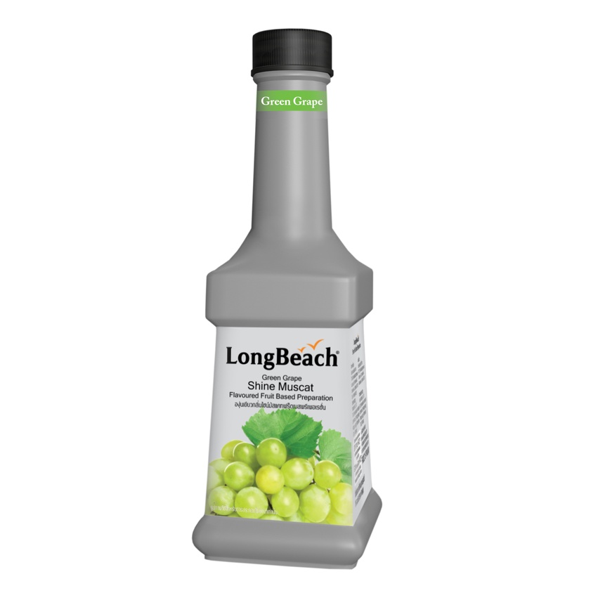 LongBeach Shine Muscat ลองบีชเพียวเร่องุ่นไซมัสคัส  900 ml.
