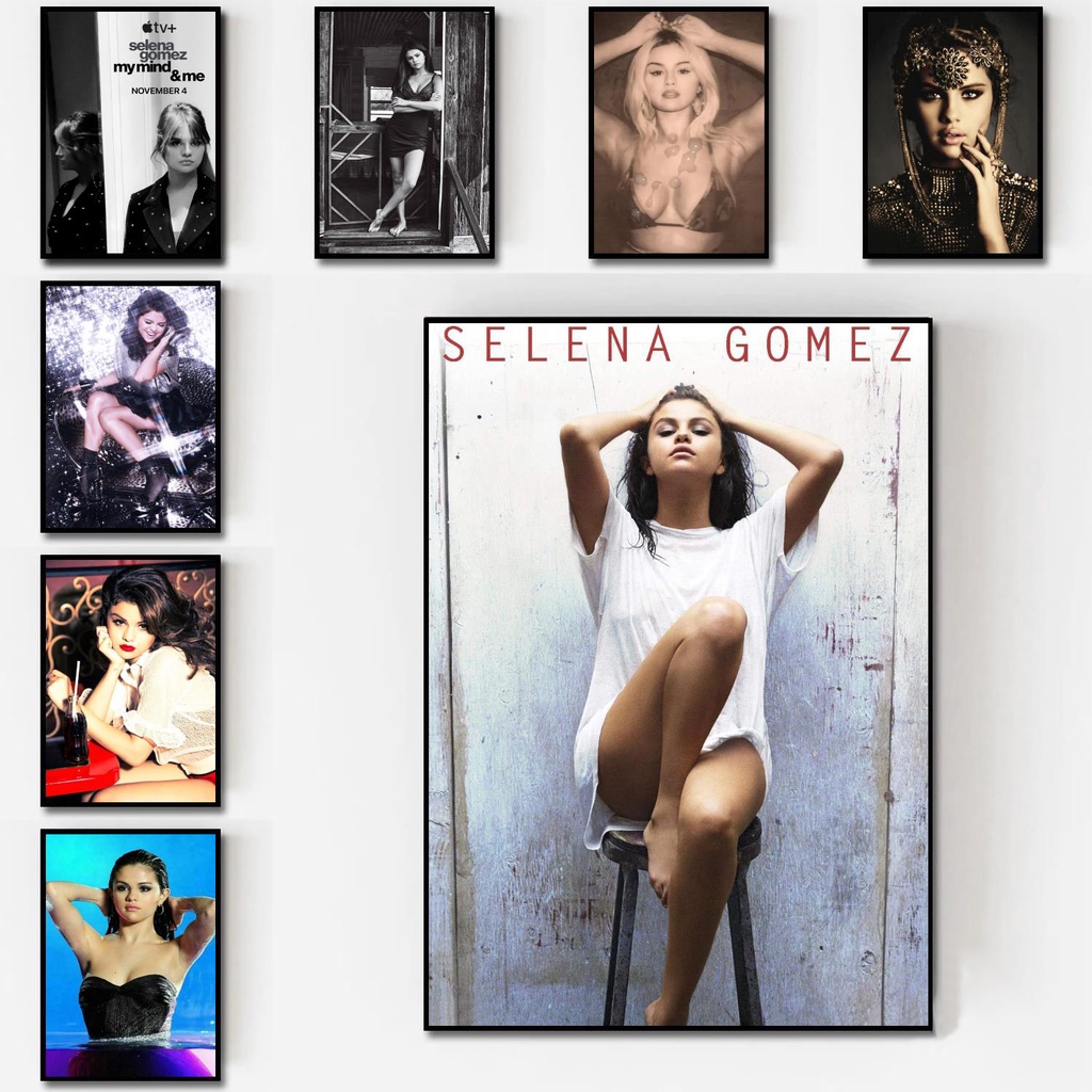 โปสเตอร์ผ้าใบ พิมพ์ลาย singer Selena Gomez ขนาด 24 นิ้ว x 36 นิ้ว สําหรับตกแต่งบ้าน