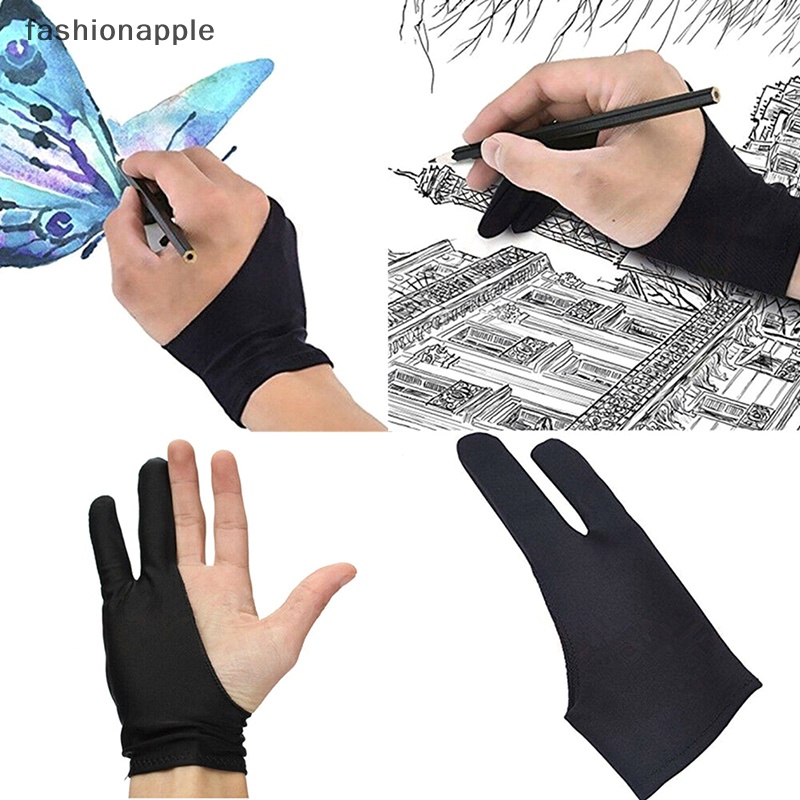 [fashionapple] ถุงมือสองนิ้ว ป้องกันการเปรอะเปื้อน สําหรับวาดภาพกราฟฟิค แท็บเล็ต 1 ชิ้น