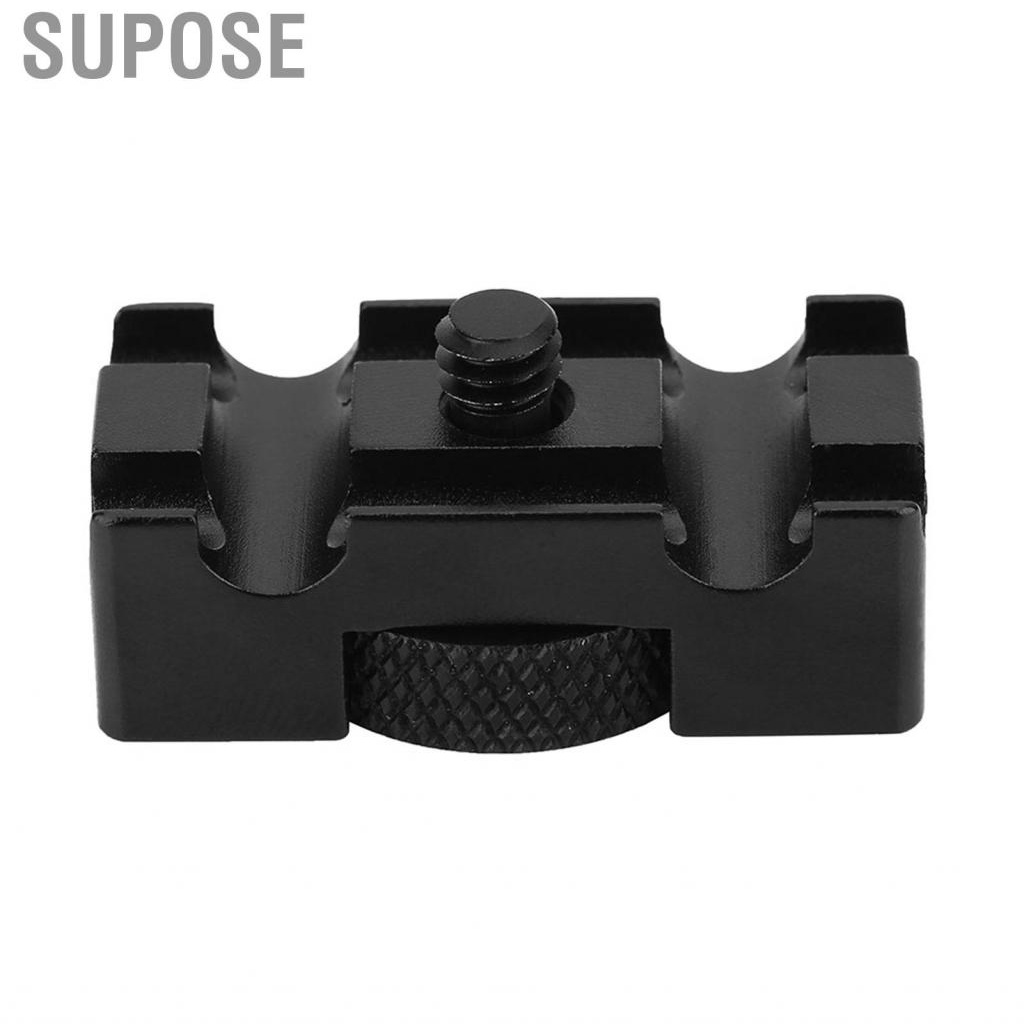 Supose ตัวล็อคสายเคเบิลกล้องตัวป้องกันอลูมิเนียมอัลลอยด์คลิปสีดำสำหรับกล้อง DSLR ส่วนใหญ่