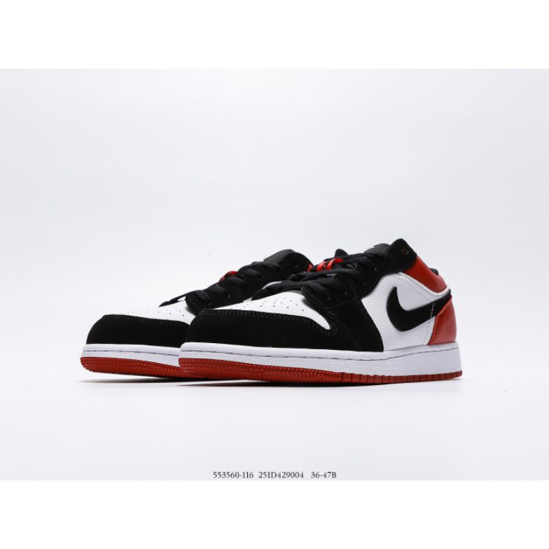 Nike Air Jordan 1 Low Black Toe 553560-116 BNIB แท้ 100% Original