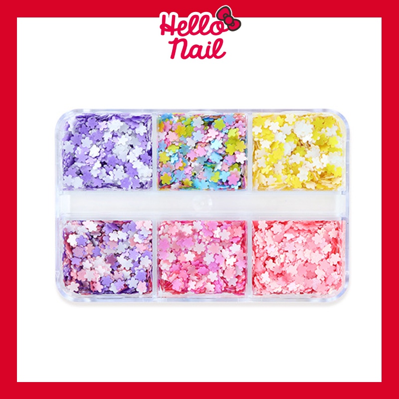 อะไหล่ตกแต่งเล็บ กริตเตอร์ ดอกไม้ สีพาสเทล แต่งเล็บ อะไหล่ติดเล็บ