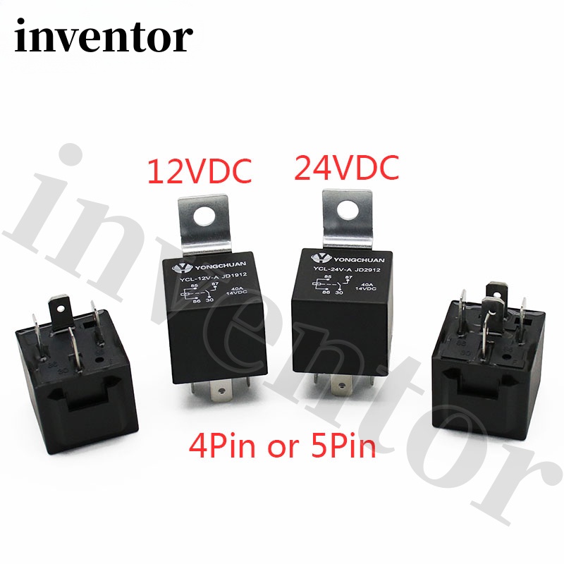 รีเลย์รถยนต์ 4 5 Pin 4P 5P 40A DC 12V 24V กันน้ํา สําหรับเครื่องปรับอากาศ