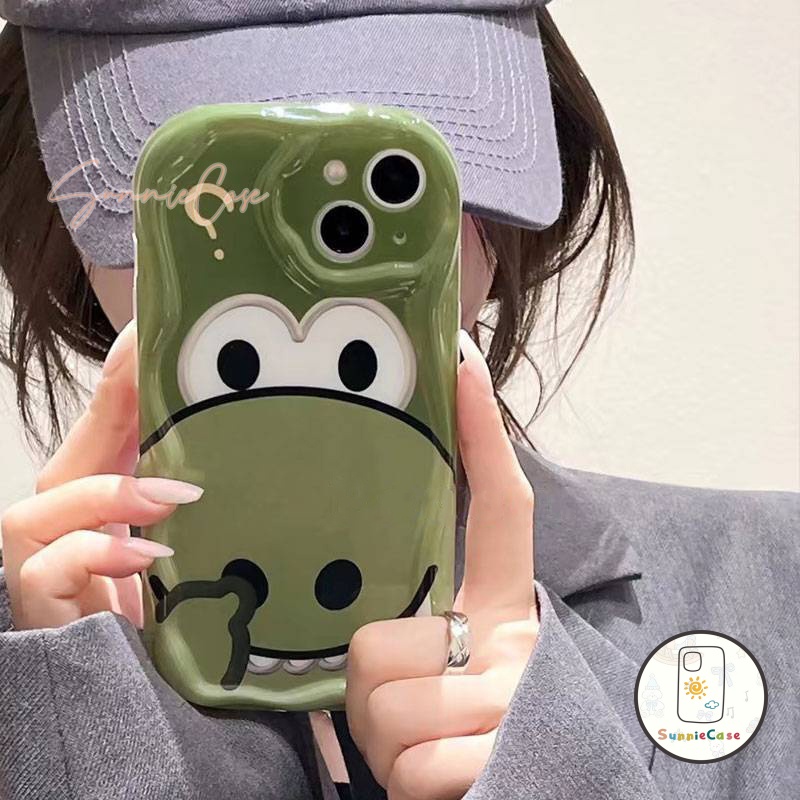 กบไดโนเสาร์ตลกการ์ตูนสตรอเบอร์รี่หมีกรณีโทรศัพท์นุ่มเข้ากันได้ iPhone 15 11 12 14 13 Pro Max 15 8 7 Plus XR X XS Max SE