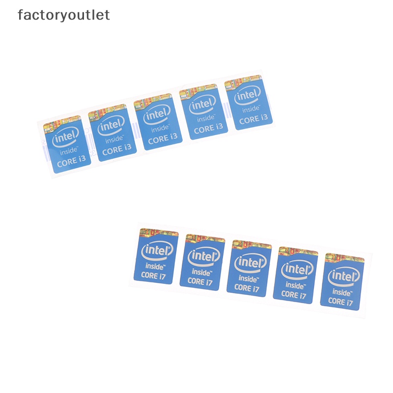 Flth สติกเกอร์ฉลาก 4th Generation Intel Core I3 I5 I7 สําหรับติดตกแต่งโน้ตบุ๊ก 5 ชิ้น