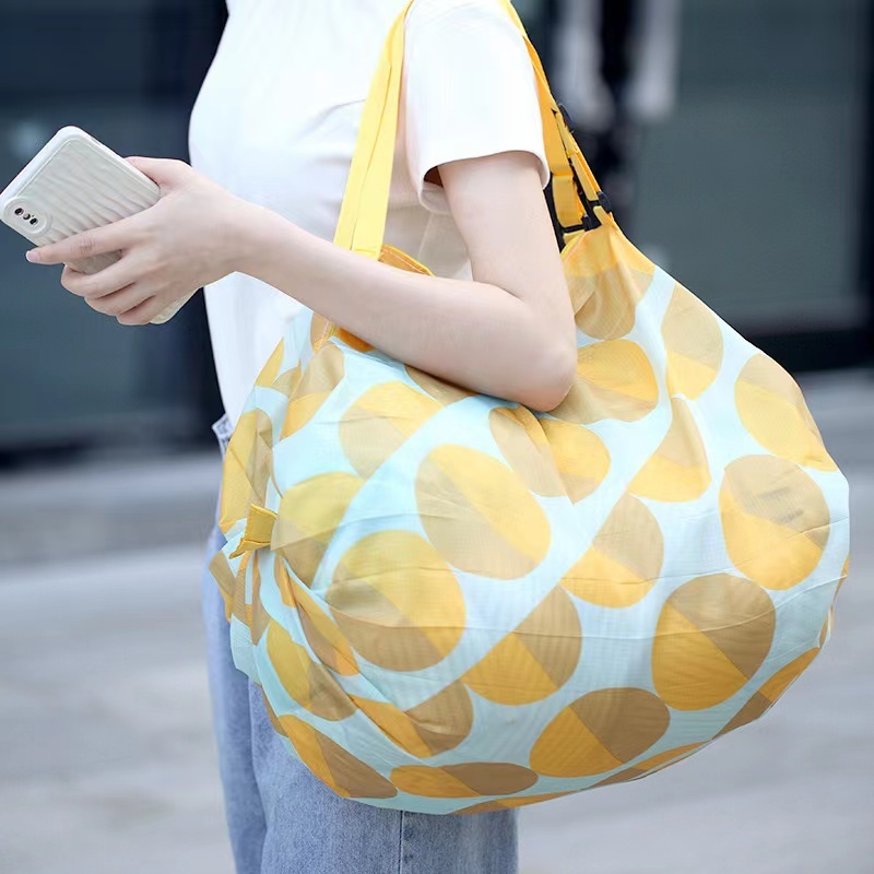 (HB-840) กระเป๋าผ้าร่ม ถุงช็อปปิ้ง พับเก็บได้ พกพาได้สะดวก ใส่ของได้เยอะ