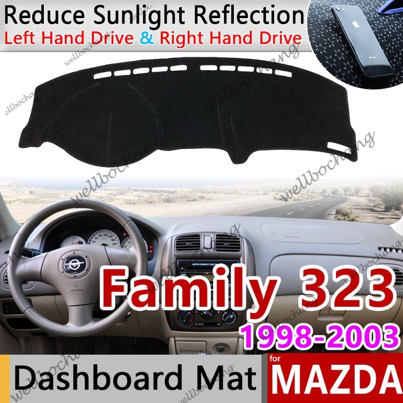 สําหรับมาสด้าครอบครัว 323 1998 ~ 2003 BJ Anti-Slip Mat Dashboard ฝาครอบบังแดด Dashmat สําหรับ Ford K