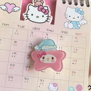 Sanrio คลิปอะคริลิค ลายการ์ตูนน่ารัก สําหรับหนีบกระดาษโฟโต้การ์ด