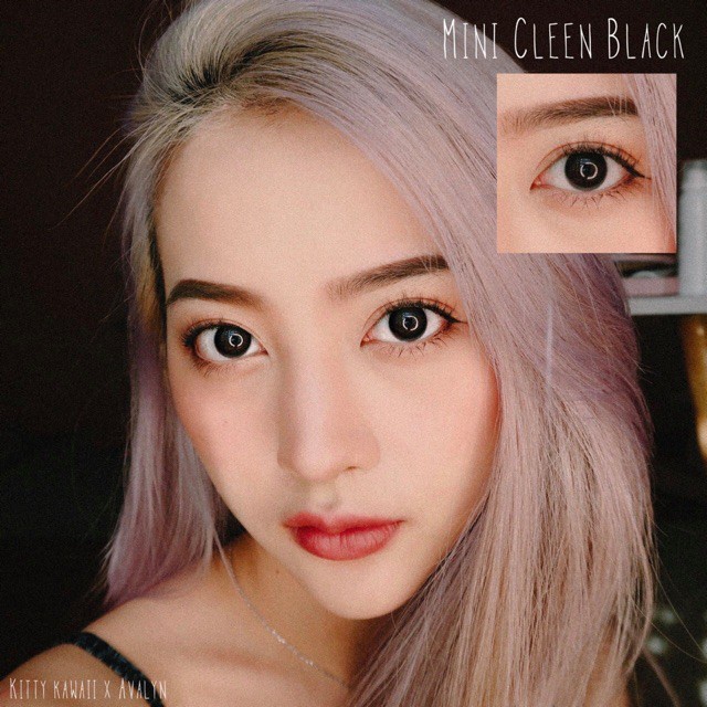 คอนแทคเลนส์(มินิ) Mini Cleen Black (Kitty Kawaii) ลายฮิต รูปที่ 3
