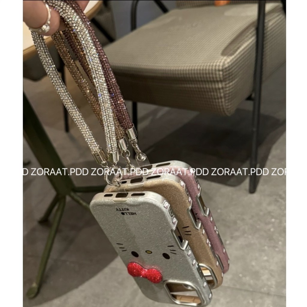 Creative Glitter สามมิติโบว์ KT Cat iPhone16promax เคสโทรศัพท์ Apple 15 สไตล์ใหม่ 14 รวมทุกอย่าง 13 ราคา ถูกที่สุด ดีลบีเคเค แกลเลอรีภาพที่ 7