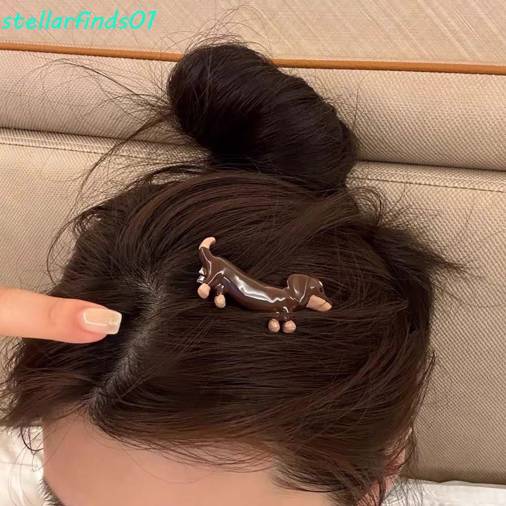 Stellarfind ต่างหูดัชชุน,กรดอะซิติก Kawaii การ์ตูนสร้อยคอสร้อยคอ,แฟชั่นสไตล์เกาหลี Rhinestone สร้อยข้อมือแหวนลูกสุนัขหญิง