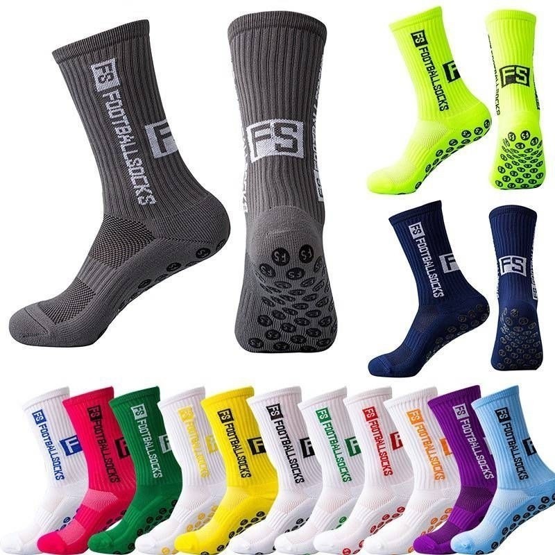 ถูกสุดพร้อมส่งจากไทย ถุงเท้าฟุตบอลกันลื่นFS100%ตรงปก