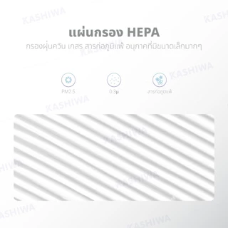 ไส้กรองเครื่องฟอกอากาศ Air Purifier Filter KASHIWA IM-004 ขนาด (27x30.8x2.3 cm.)