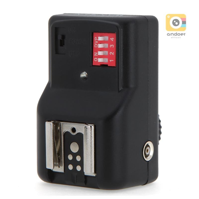 Andoer 16 ช่องวิทยุระยะไกลไร้สาย Speedlite Flash Trigger Universal