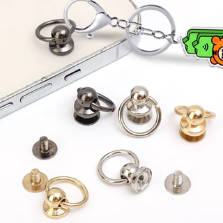20ชิ้น ทําเอง จุกนมหลอก อุปกรณ์เล็บ-สกรูหมุดดึงแท็บ-สําหรับเคสโทรศัพท์,ชิ้นส่วนตุ๊กตา-กระเป๋าถือรองเท้าหนังหัวเข็มขัด-ถอดออกได้,อเนกประสง