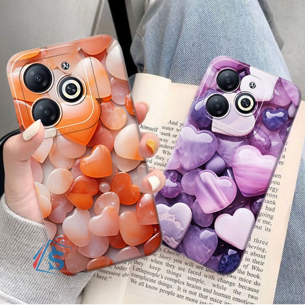 [SHARK CASE] Softcase ITEL A70 A60 A60S P40 S23 S23 PLUS Love Motif - Itel Cessing - Itel Case - Ite