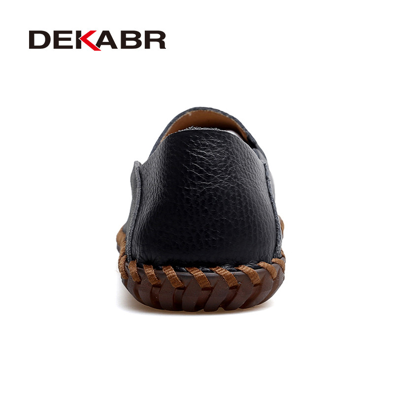 Dekabr รองเท้าหนังแท้สําหรับผู้ชายแฟชั่นใหม่ Breathable สบาย Designer Hand-Sewn รองเท้าลําลองผู้ชายขนาด 38-47 - รูปที่ 2