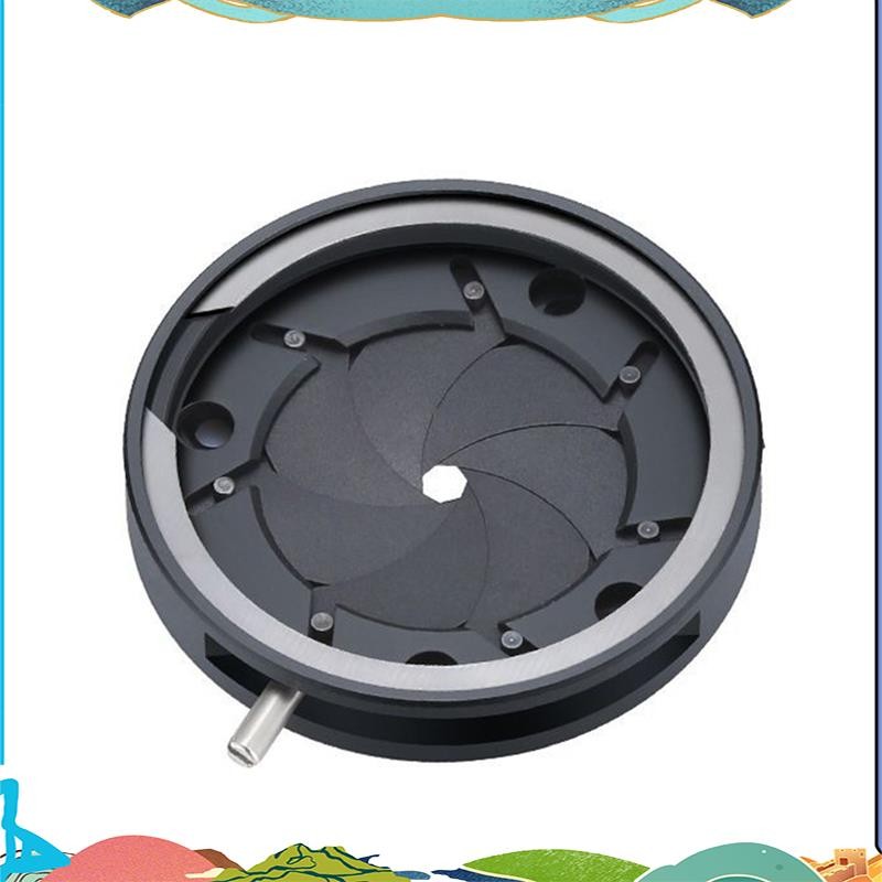 1.5-18.7 มม. รูรับแสงด้วยตนเองปรับ Mechanical Iris ไดอะแฟรม Iris ไดอะแฟรมสําหรับกล้องจุลทรรศน์กล้องด