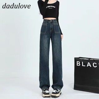 DaDulove💕 New American Ins High Street Retro Washed Jeans Niche High Waist Wide Leg Pants plus Size Trousers