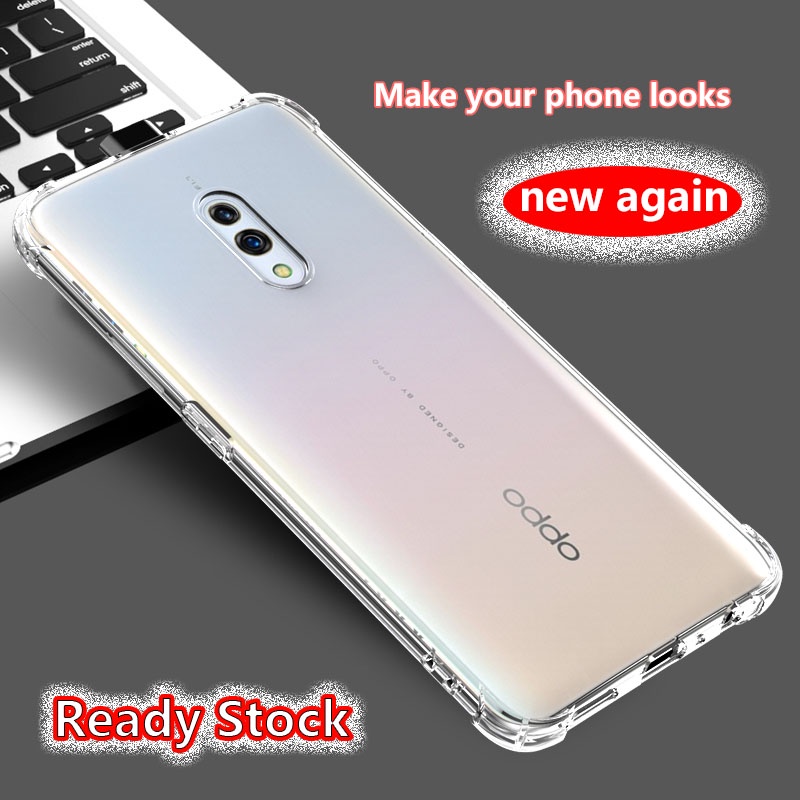 เคสโทรศัพท์มือถือยางนิ่ม แบบใส กันกระแทก 4 มุม สําหรับ Oppo K3 CPH1955 PCGM00