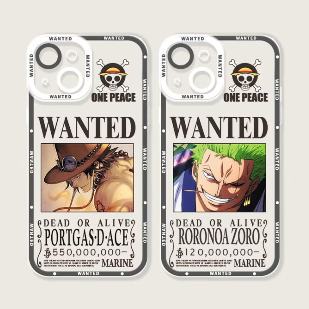 เคสโทรศัพท์มือถือแบบใส กันกระแทก ลายการ์ตูนอนิเมะ ONE PIECE สําหรับ iPhone 11 15 13 12 14 Pro Max XR X XS 7 8 Plus SE 2020