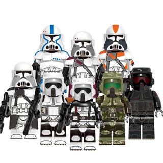 ฟิกเกอร์ตัวต่อ 212th Clone Heavy 41st Shadow Scout Troopers ขนาดเล็ก ของเล่นสําหรับเด็ก