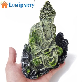 Lumiparty รูปปั้นพระพุทธรูปเรซิ่น สําหรับตกแต่งบ้าน ตู้ปลา กุ้ง