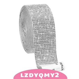 [Lzdyqmy2] ริบบิ้นเพชรเทียม มีกาวในตัว สําหรับตกแต่งรถยนต์ DIY 1.4 ซม.