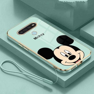 [พร้อมส่ง] เคสโทรศัพท์มือถือนิ่ม ขอบสี่เหลี่ยม ลายมิกกี้เมาส์น่ารัก 6D สําหรับ LG K51 Q51 Stylo 6