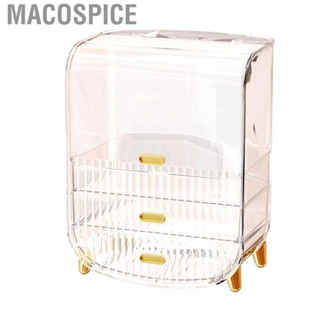 Macospice Makeup Holder  Acrylic  Beautiful Organizer Space Saving Transparent for Cosmetics Supplies