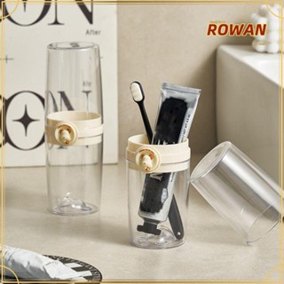 Rowans ที่ใส่ยาสีฟัน ถ้วยเก็บอุปกรณ์อาบน้ํา แปรงสีฟัน เดินทาง สร้างสรรค์ แบบพกพา อุปกรณ์ห้องน้ํา การ์ตูน ที่เก็บของในห้องน้ํา