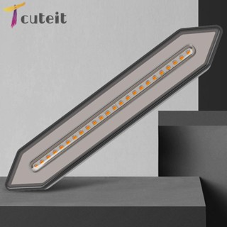 Tcuteit DC12-30V แถบไฟเบรก LED 100 ดวง สองสี สําหรับติดท้ายรถบรรทุก