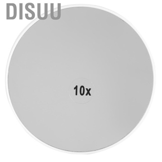 Disuu Vanity Mirror 10x Magnified Durable White ABS + Glass Cosmetic