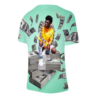 เสื้อยืด พิมพ์ลาย Rapper Lil Nas สไตล์ฮาราจูกุ คลาสสิก 2022