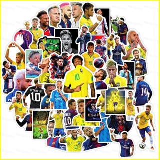 Yb3 สติกเกอร์ ลายฟุตบอล Neymar กันน้ํา สําหรับติดตกแต่งแล็ปท็อป สเก็ตบอร์ด BY3 50 ชิ้น ต่อชุด