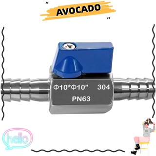 Avocarr วาล์วบอลหนาม สเตนเลส 304 สีเงิน 3/8 นิ้ว