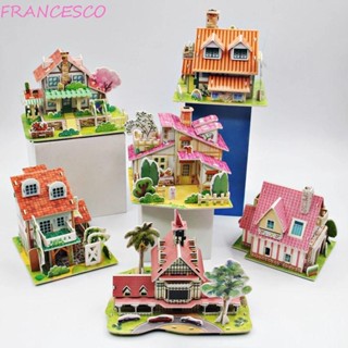 Francesco โมเดลตัวต่อปริศนา รูปการ์ตูน 3D แฮนด์เมด DIY ของเล่นสําหรับเด็ก